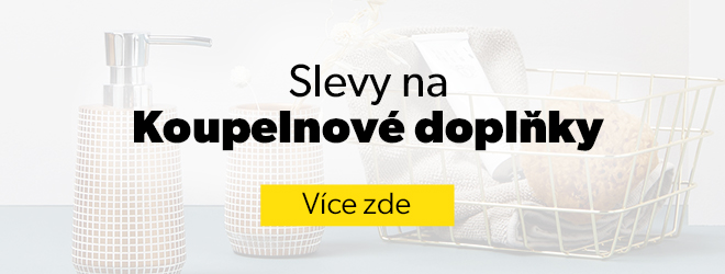 Velká výprodej doplňků do koupelny